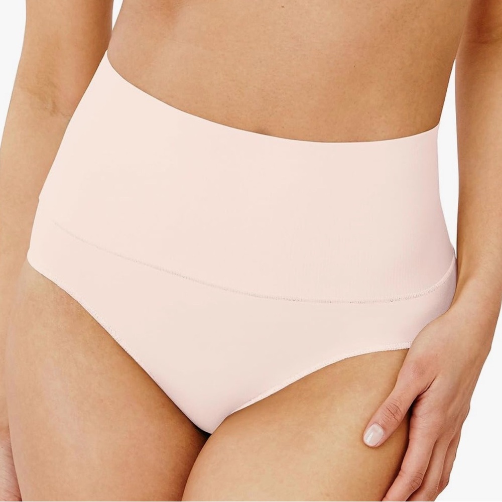 Maidenform Shapewear Underwear, Tummy Control Panties Lace Sandshell Size 2XL